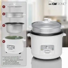Clatronic Cuiseur À Riz Et Cuit-Vapeur Rk 3566